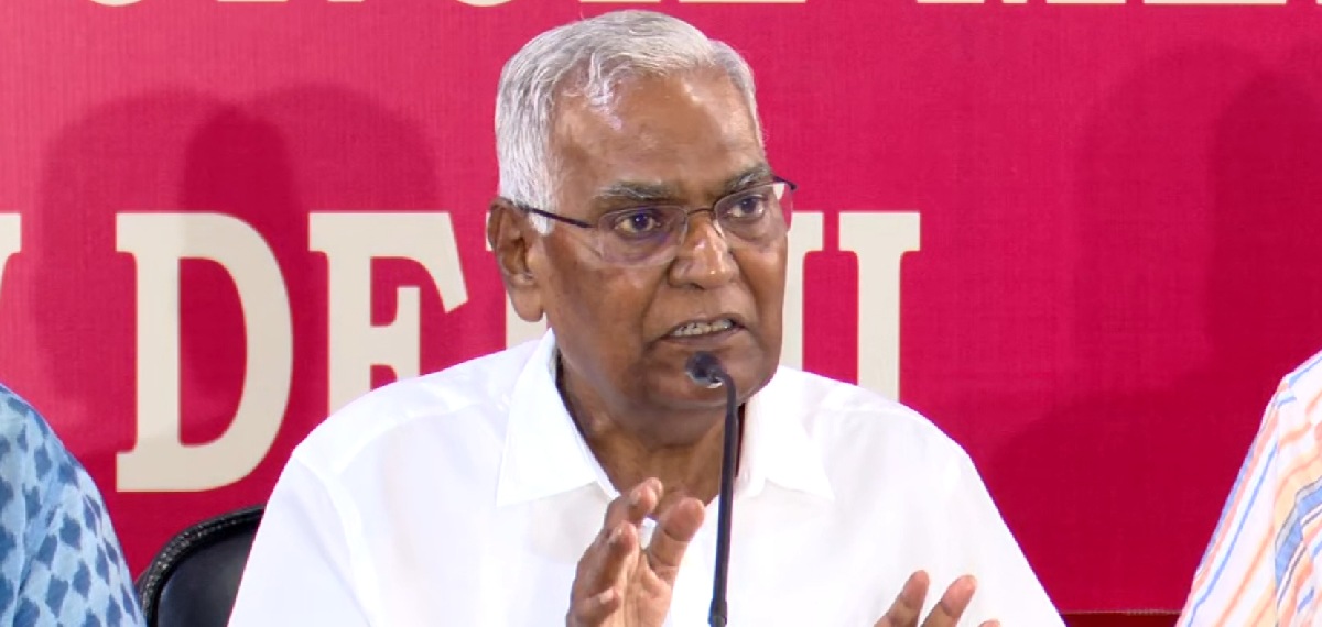 'ആവശ്യം അംഗീകരിച്ചില്ലെങ്കിൽ സിപിഐ മൗനം പാലിക്കില്ല': കടുപ്പിച്ച് സിപിഐ ജനറല് സെക്രട്ടറി ഡി രാജ