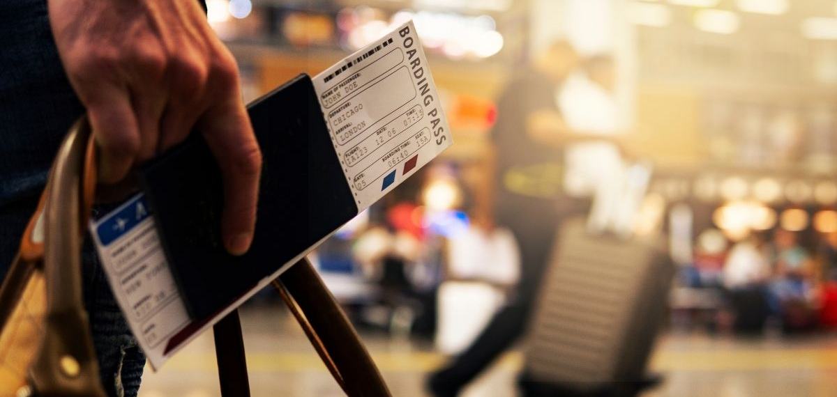 Stamping of boarding passes
