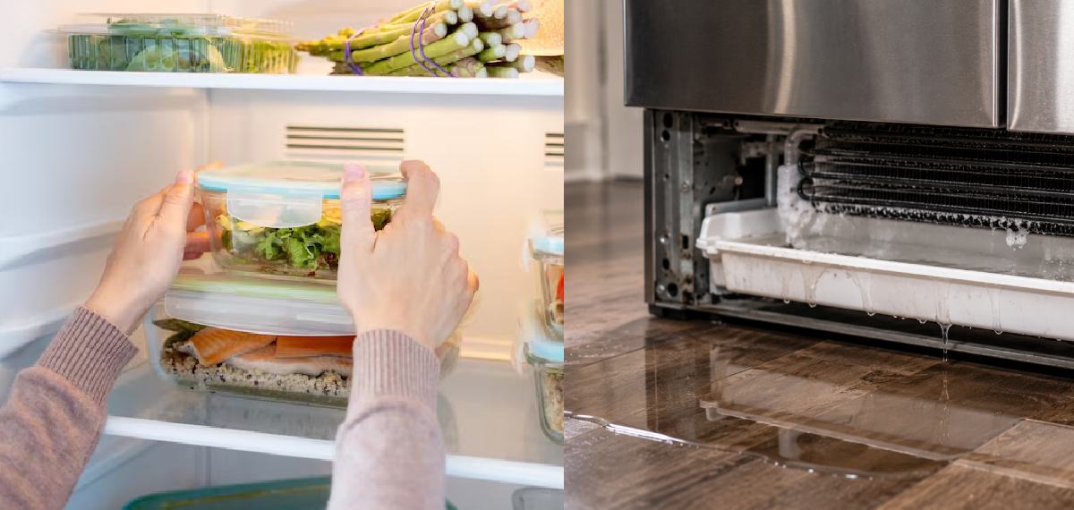 water pooling in your fridge