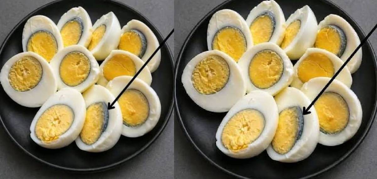 grey or green ring around the yolk