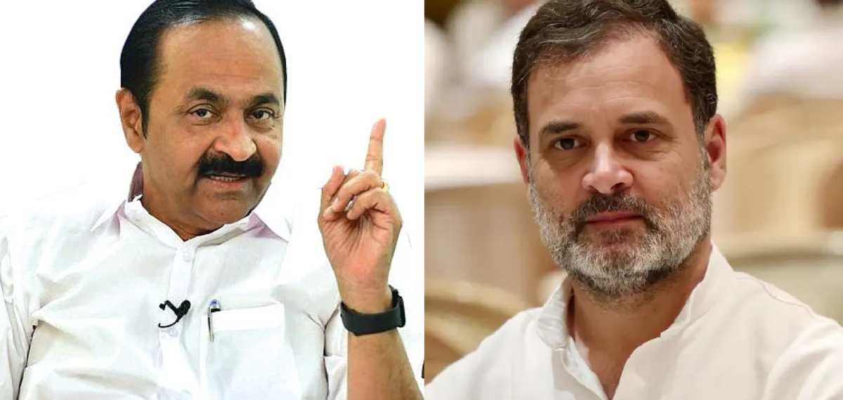 'കേസെടുത്ത് രാഹുല്‍ ഗാന്ധിയെ ഭയപ്പെടുത്താമെന്നത് സംഘപരിവാര്‍ വ്യാമോഹം'; മുഖ്യമന്ത്രി വി ഡി സതീശന്‍