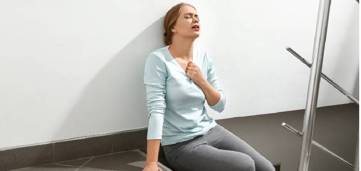 breathlessness when climbing stairs