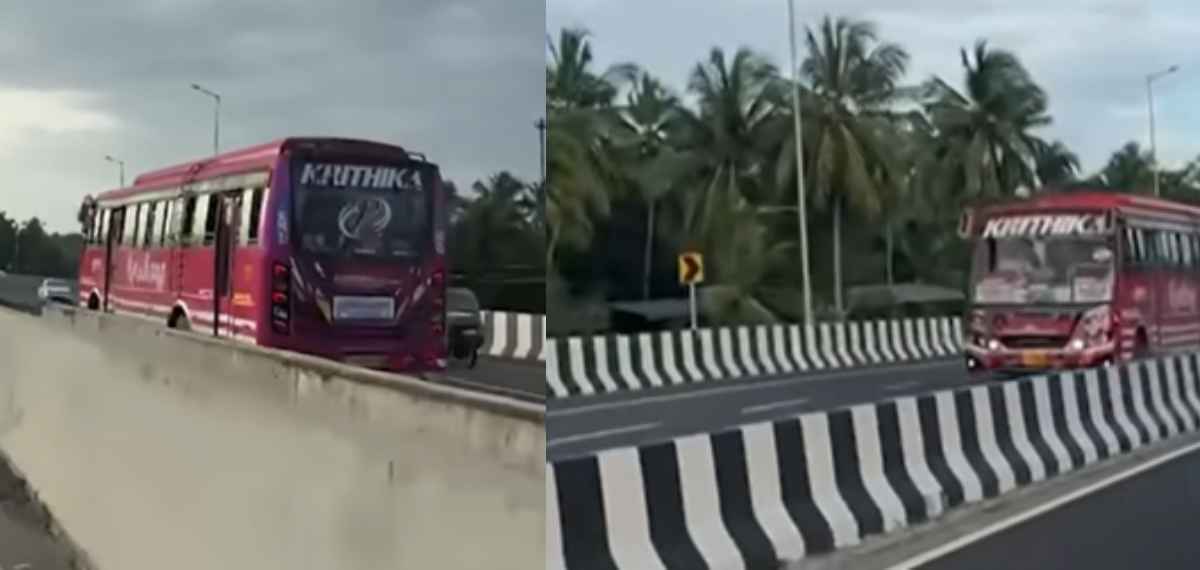 വീണ്ടും നിയമ ലംഘനം;  'കൃതിക' ബസിന് പിഴയിട്ട് MVD, ഡ്രൈവറുടെയും കണ്ടക്ടറുടെയും ലൈസന്‍സ് സസ്പെൻഡ് ചെയ്തു