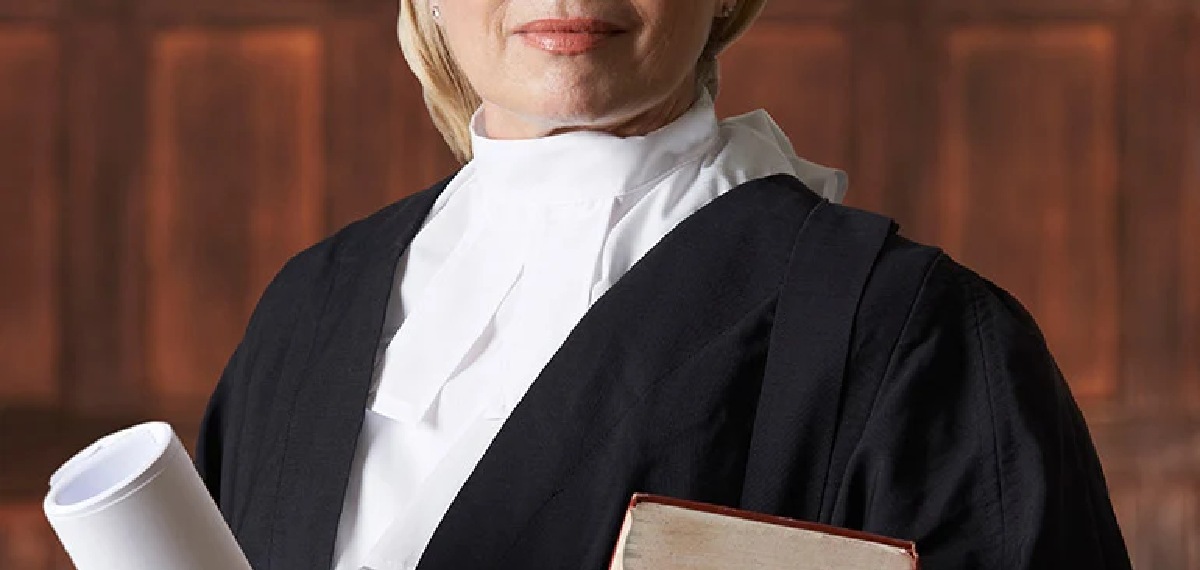  wearing black attire in court
