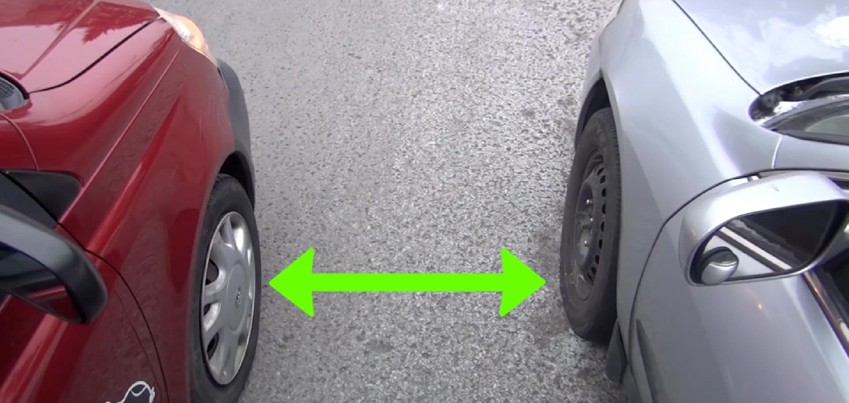 wheel positioning while parking