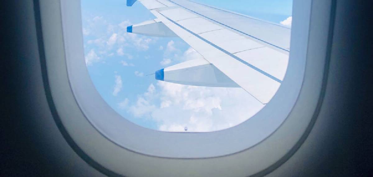 small hole in the airplane windows