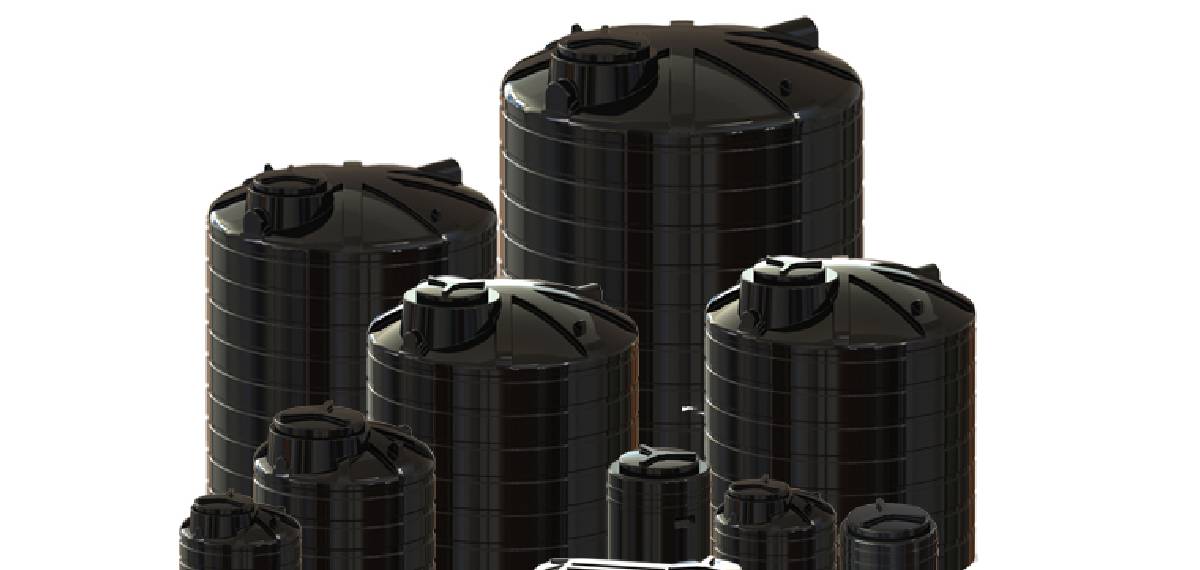 black or white water tank