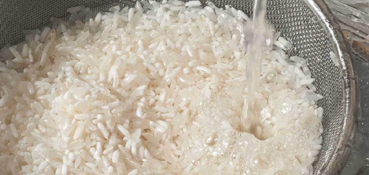 correct way to wash rice before cooking