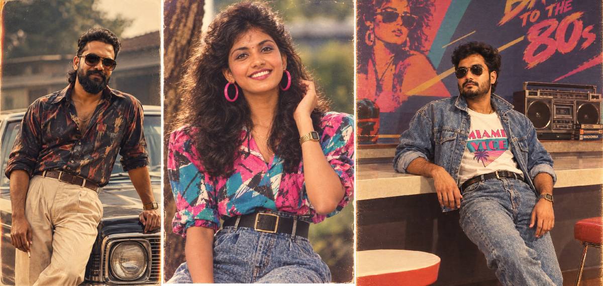 secret behind the 80s-style AI photo