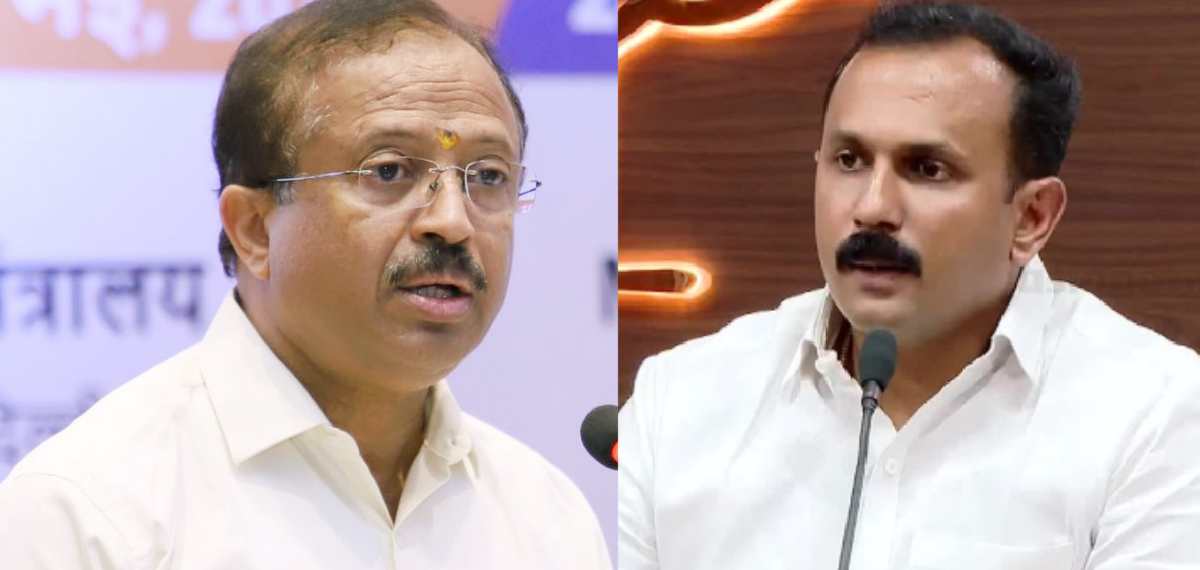 ഷോണ് ജോര്ജിനെതിരെ പരാതി കൊടുത്തിട്ടില്ല, കൊടുക്കാന് ഉദ്ദേശിക്കുന്നുമില്ല: വി മുരളീധന്