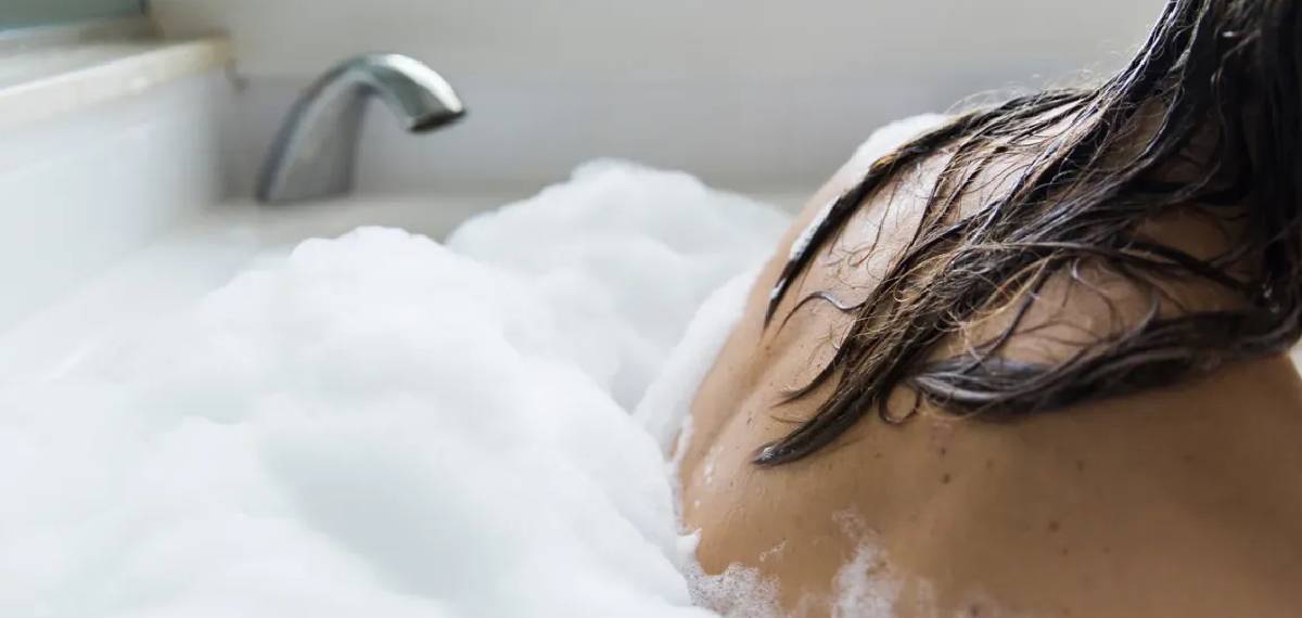 bathe with soap every day