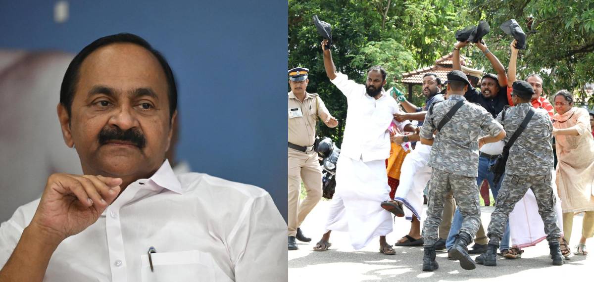 അമിത് ഷായ്‌ക്കെതിരായ യൂത്ത് കോൺഗ്രസ് പ്രതിഷേധത്തിൽ മുഖ്യമന്ത്രിക്ക് അതൃപ്തി