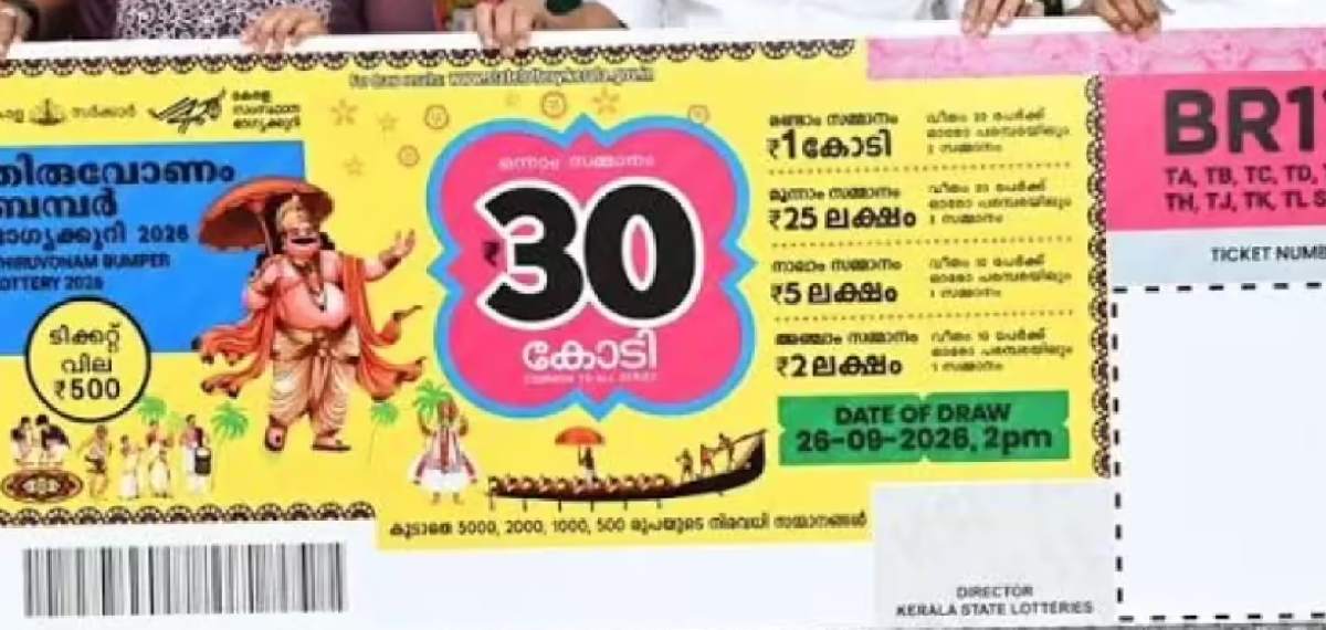 30 കോടിയുടെ ആ ഭാഗ്യശാലി കണ്ണൂരിലുണ്ട്, സമ്മാനവും വാങ്ങി; പേര് വെളിപ്പെടുത്താതെ ലോട്ടറിവകുപ്പ്