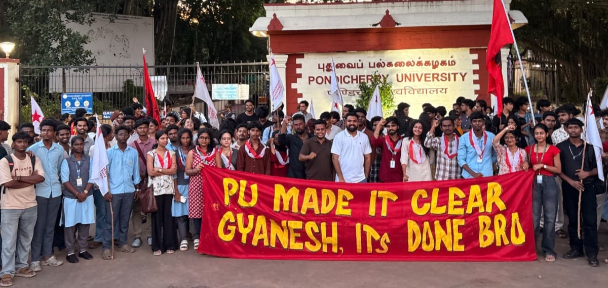 പോണ്ടിച്ചേരി യൂണിവേഴ്സിറ്റിയിൽ എസ്എഫ്ഐക്ക് ചരിത്രവിജയം