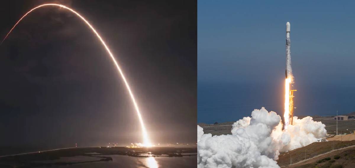 launching a rocket in a curved trajectory