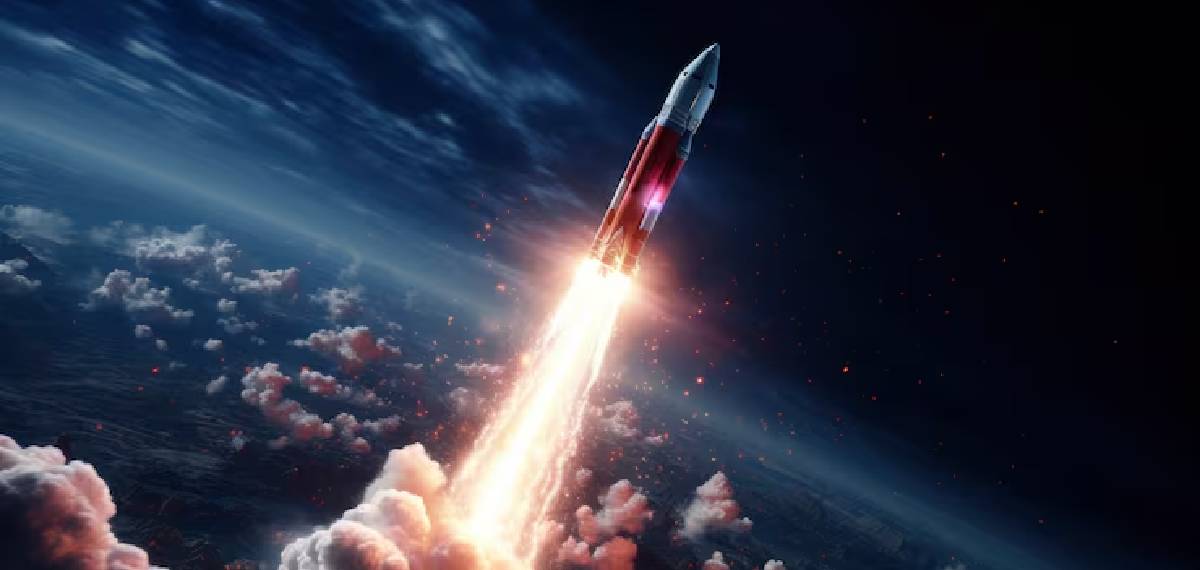 launching a rocket in a curved trajectory