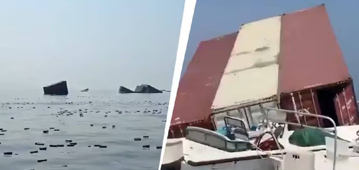 ഹോർമുസിൽ ചരക്കുകപ്പൽ മെെനിലിടിച്ച് അപകടം; കടലിൽ ഒഴുകി നടന്ന് ഐഫോണുകളും പെർഫ്യൂമുകളും; വെെറലായി വീഡിയോ