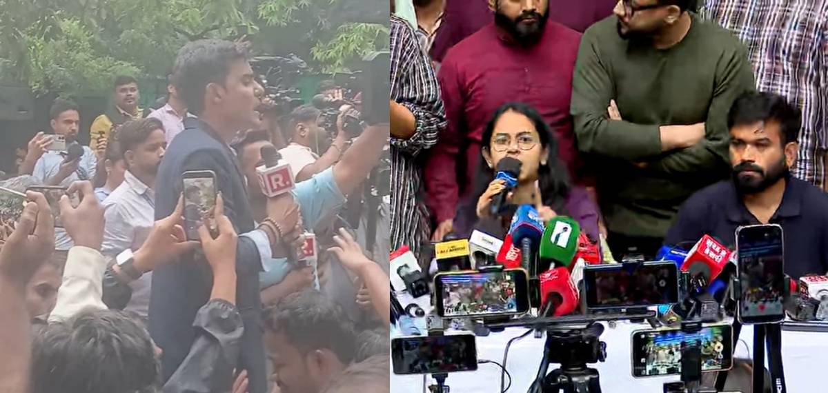 CJP-SFI-AISA-AISF സംയുക്ത വാർത്താ സമ്മേളനം അലങ്കോലപ്പെടുത്താൻ ശ്രമിച്ച് റിപ്പബ്ലിക് TV മാധ്യമ പ്രവർത്തകർ