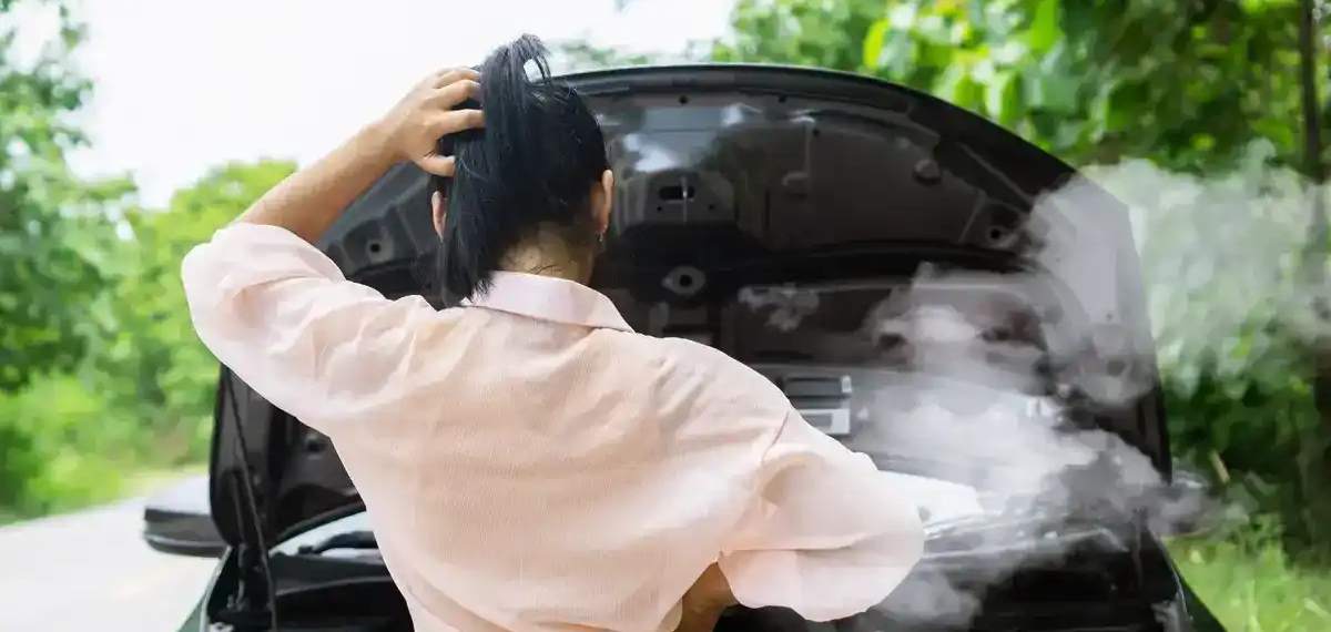 car engine overheats during a journey
