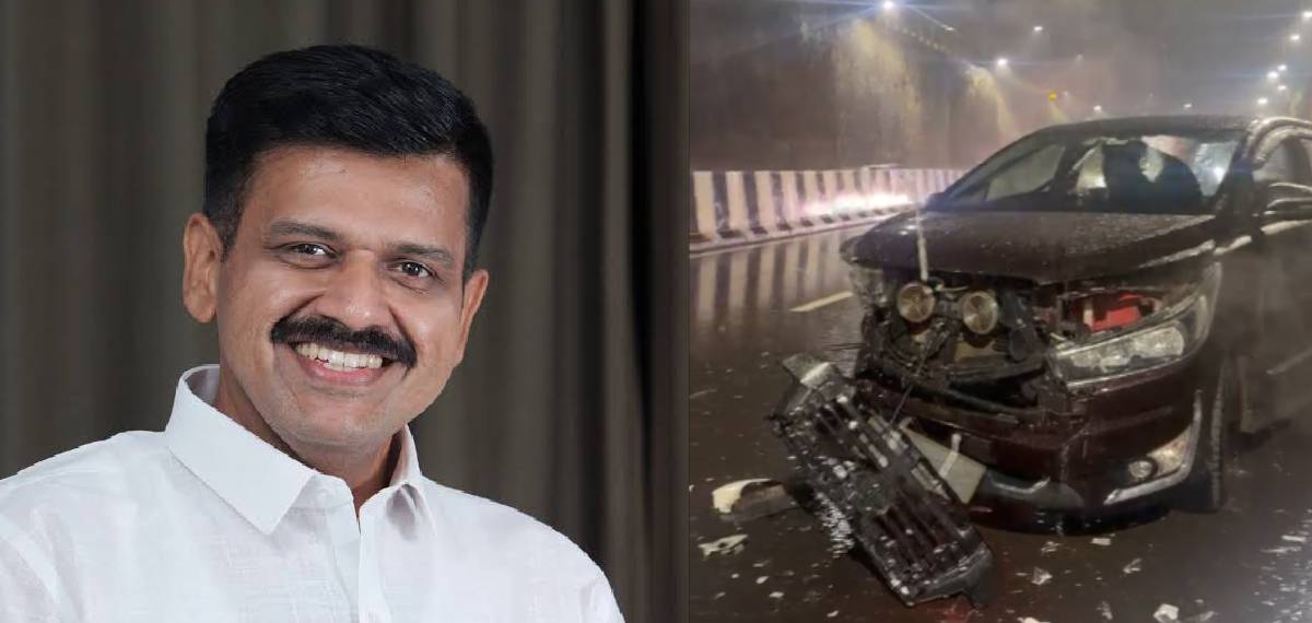 സന്ദീപ് വാര്യറുടെ കാര് അപകടത്തില്പ്പെട്ടു; ആര്ക്കും പരിക്കില്ല