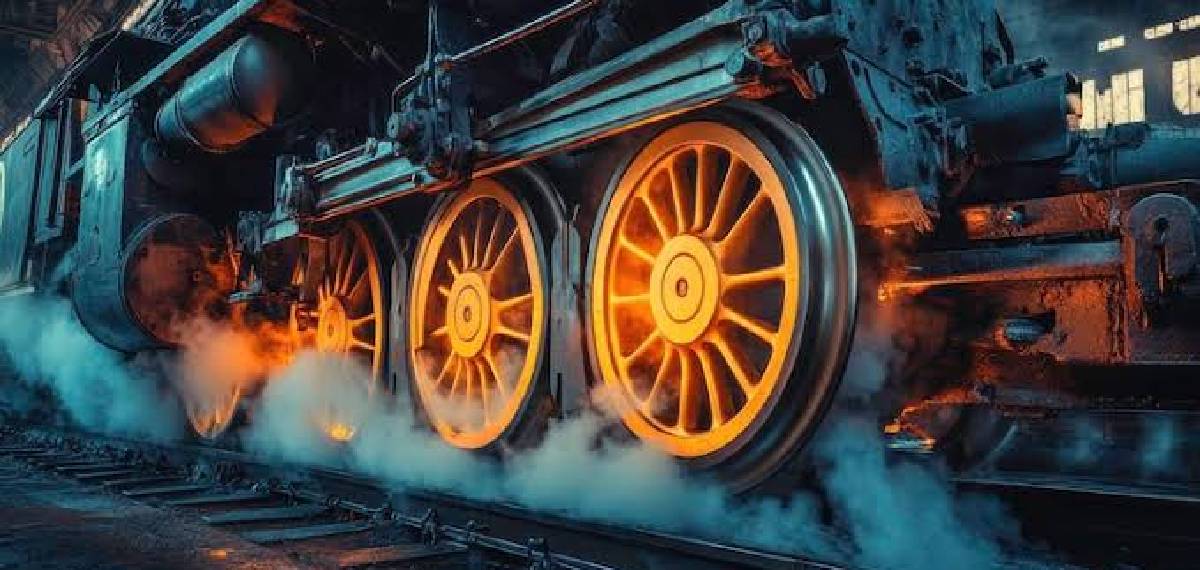  wheels of a train