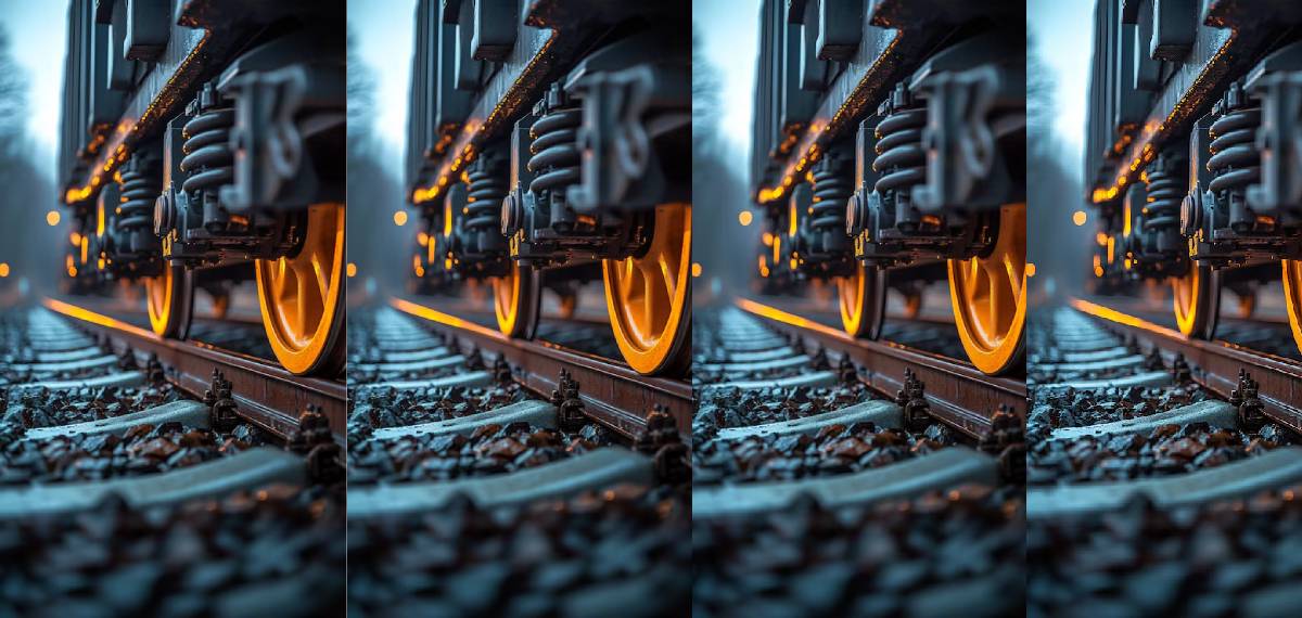  wheels of a train