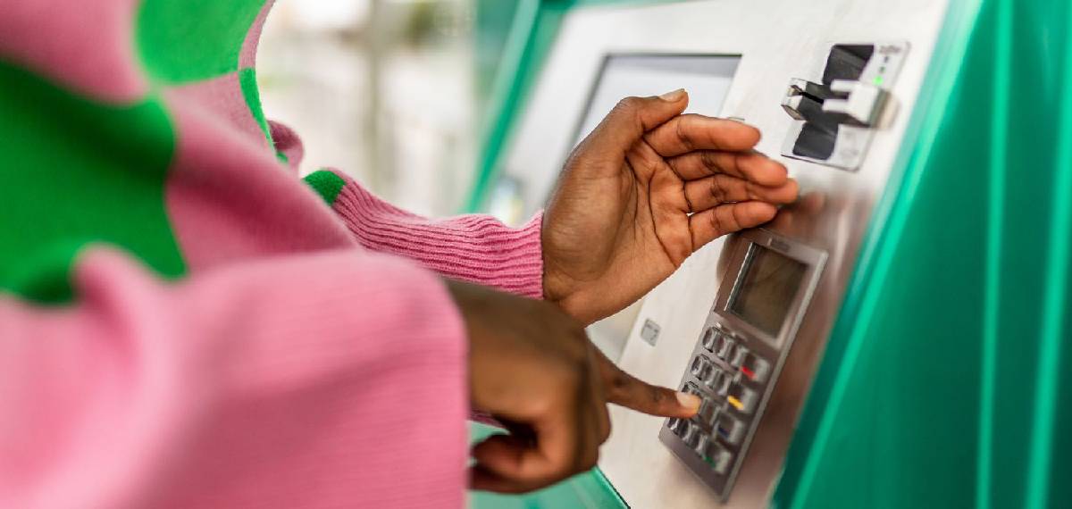  before inserting your card into an ATM