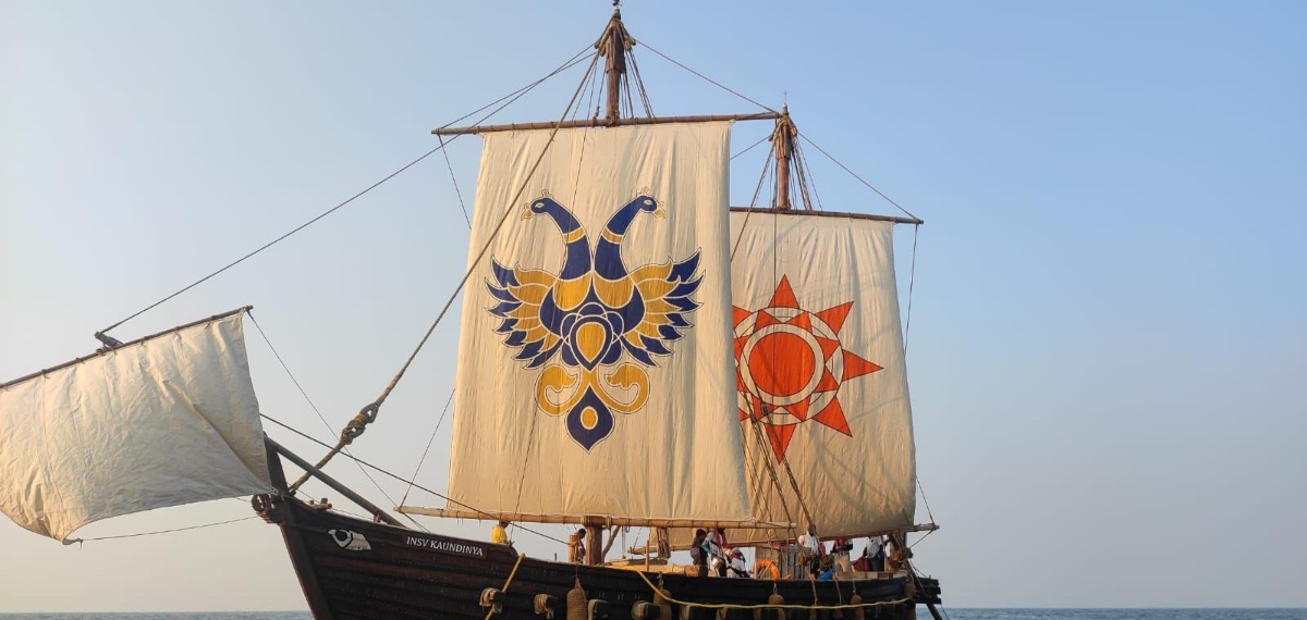 ആദ്യ സമുദ്രയാത്ര വിജയകരമായി; ഒമാനിൽ നിന്ന് ഐഎന്‍എസ്‍വി കൗണ്ഡിന്യ ഇന്ത്യലേക്ക് മടങ്ങി