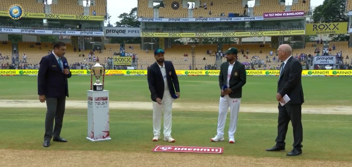 Bangladesh Seize Initiative: Tigers Win Toss, India Take to the Crease in Thrilling 1st Test at Chepauk