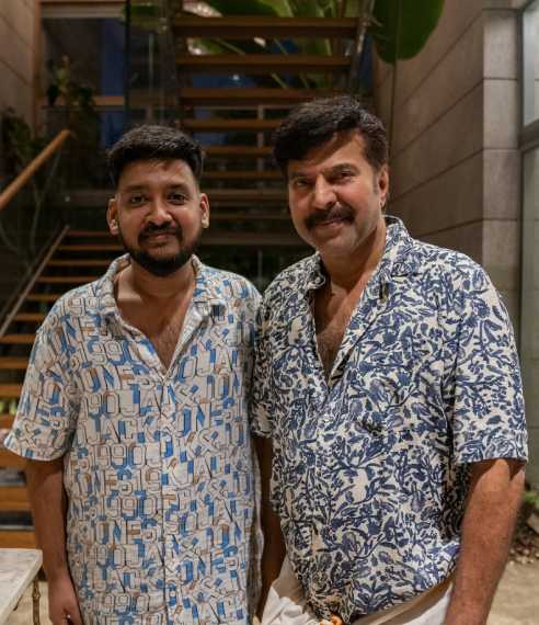 Vinayak Sasikumar with Mammootty
