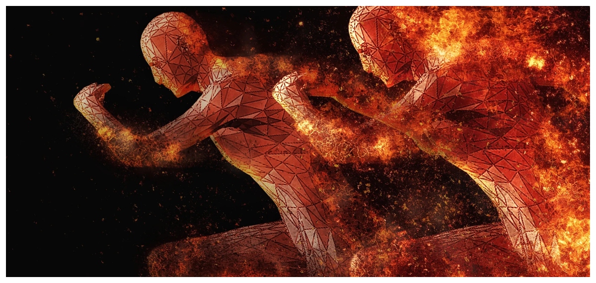 Humans catching fire