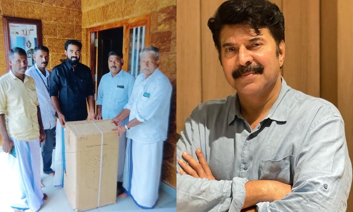 മമ്മൂട്ടിയുടെ ആശ്വാസം പദ്ധതി ഇനി കണ്ണൂരിലും; ഓക്സിജൻ കോൺസൻട്രേറ്ററുകളുടെ വിതരണം ആരംഭിച്ചു