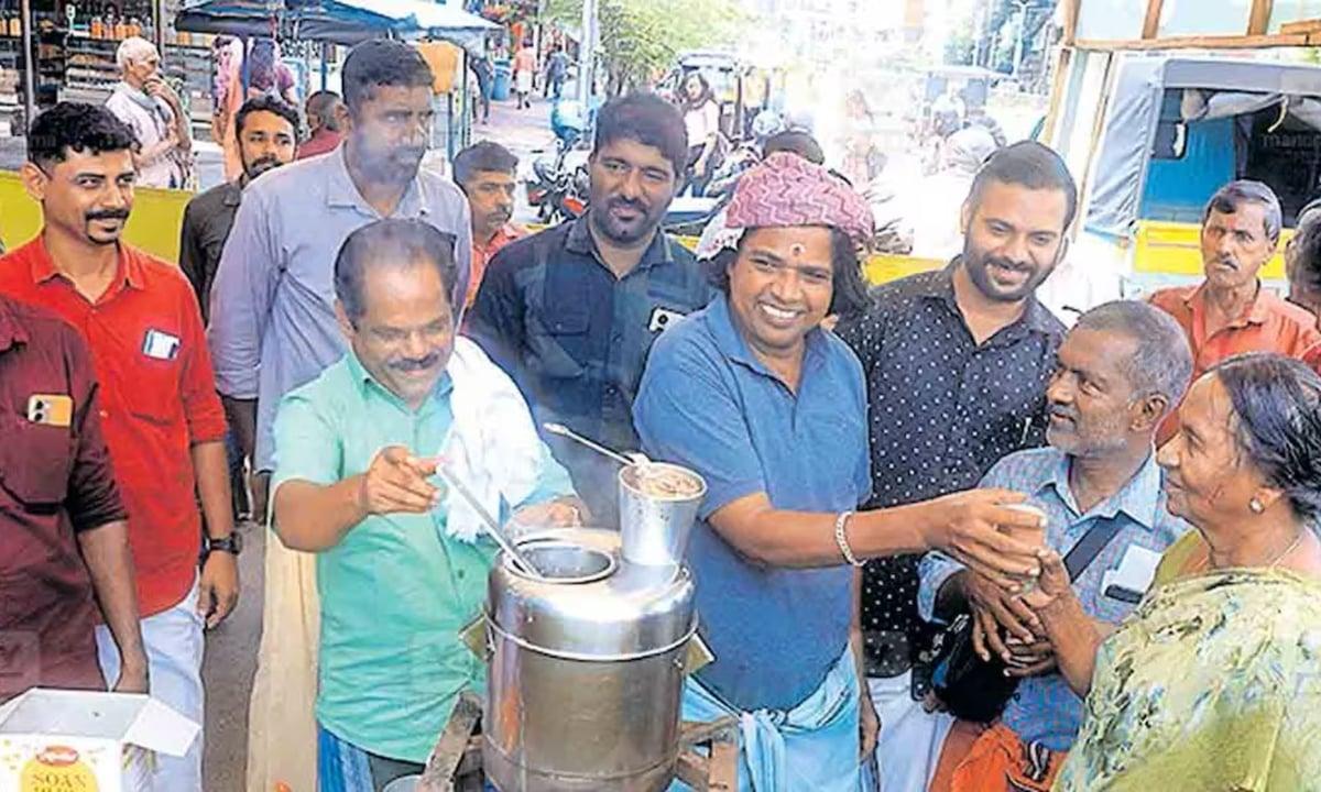 വയനാടിനായി ചായക്കട തുടങ്ങി, സപ്ലൈയര്മാരായി സിനിമാ താരങ്ങള്; ഒറ്റദിവസം കൊണ്ട് 10,000 രൂപ വരവ് 