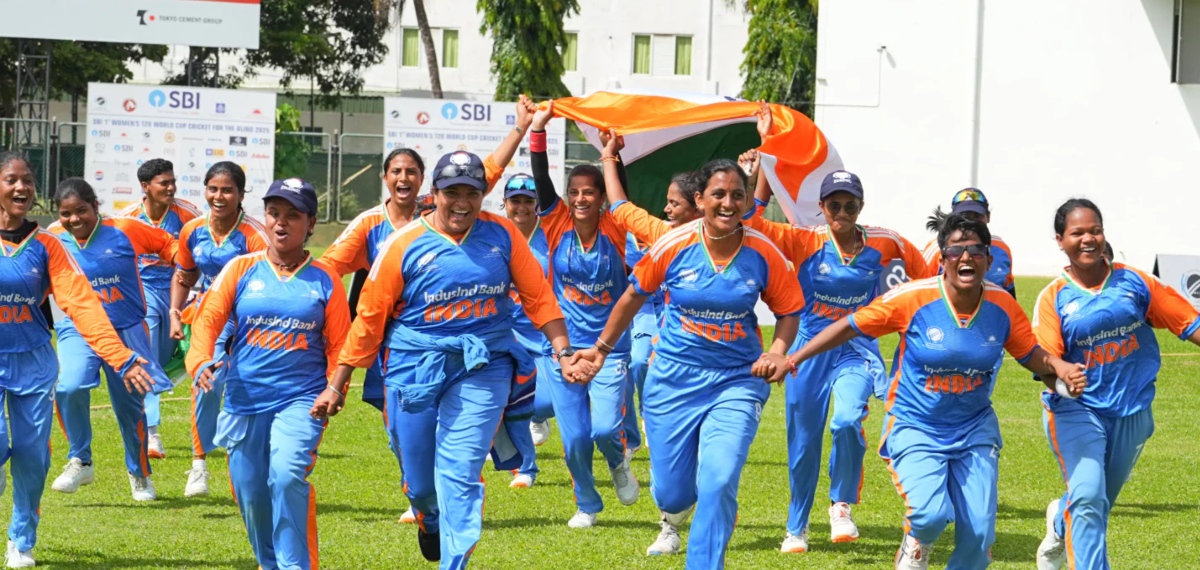 പ്രഥമ ബ്ലൈൻഡ് വനിതാ ടി20 ലോകകപ്പിൽ മുത്തമിട്ട് ഇന്ത്യ; ഫൈനലിൽ നേപ്പാളിനെ തോൽപ്പിച്ചു