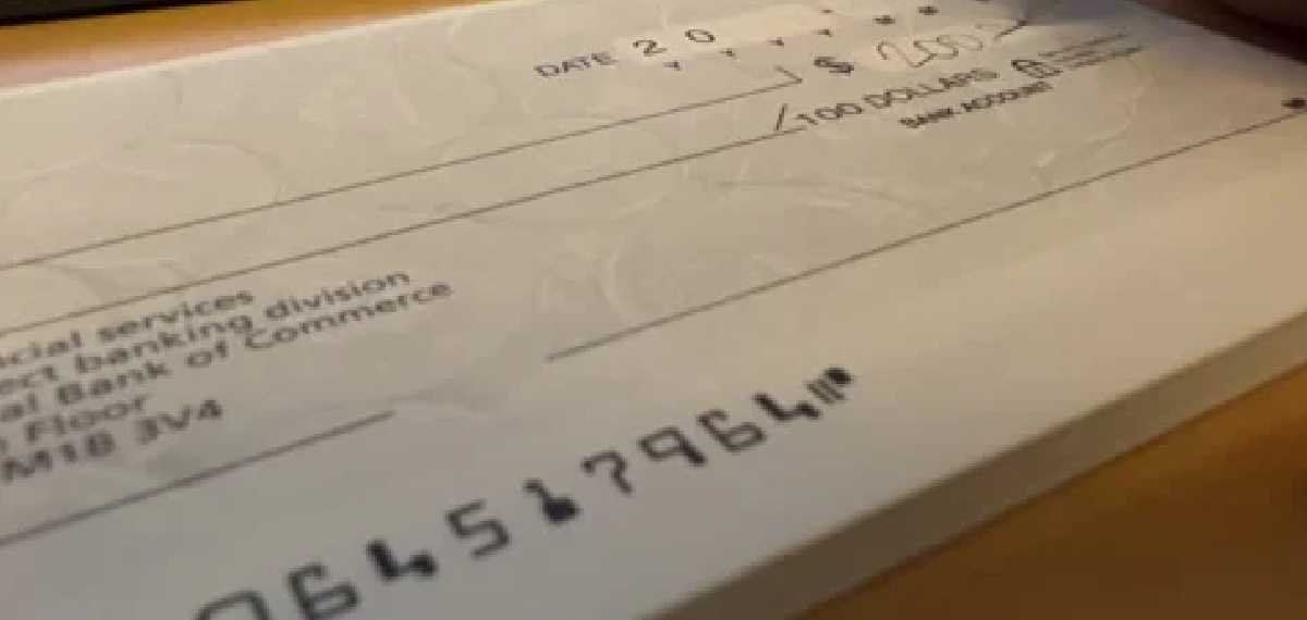 bank cheque