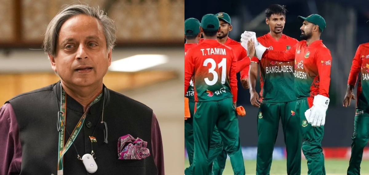 'ക്രിക്കറ്റിൽ രാഷ്ട്രീയം കലർത്തരുത് '; ബംഗ്ലാദേശ് താരത്തെ IPL ൽ നിന്നും പുറത്താക്കിയതിനെ വിമർശിച്ച് ശശി തരൂര്‍