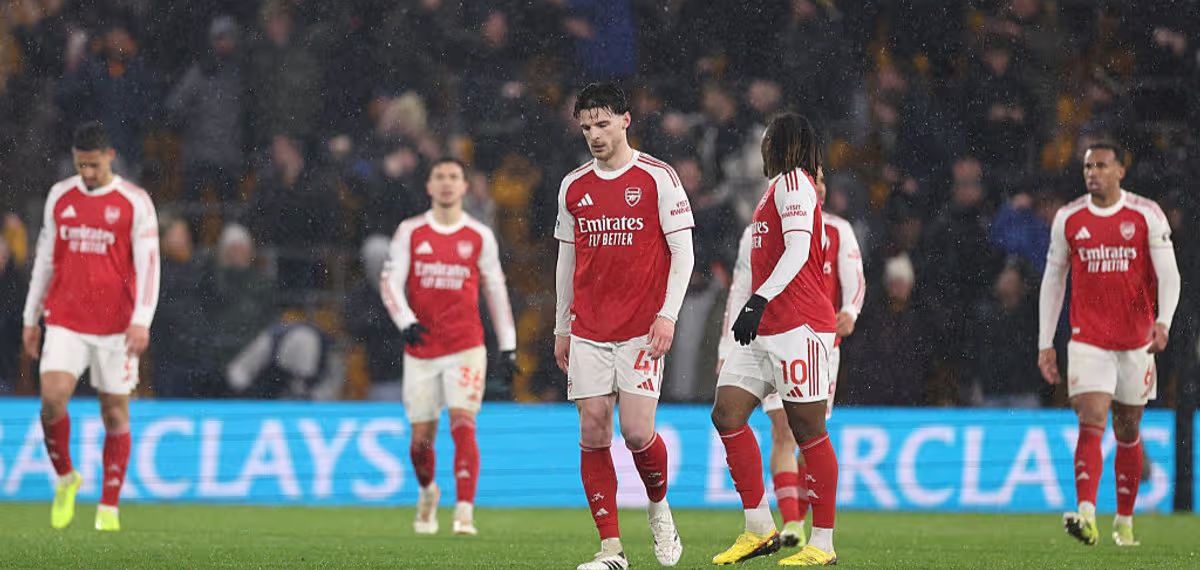 പടിക്കല്‍ കലമുടച്ച് ആഴ്‌സണല്‍; പ്രീമിയര്‍ ലീഗില്‍ അവസാന സ്ഥാനക്കാരായ വോള്‍വ്‌സിനോട് സമനില