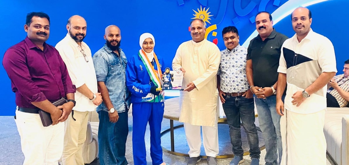 ഏഷ്യൻ യൂത്ത് ഗെയിംസിൽ ഇന്ത്യയെ പ്രതിനിധീകരിച്ച നിഷാദ് അൻജൂമിനെ ആദരിച്ചു