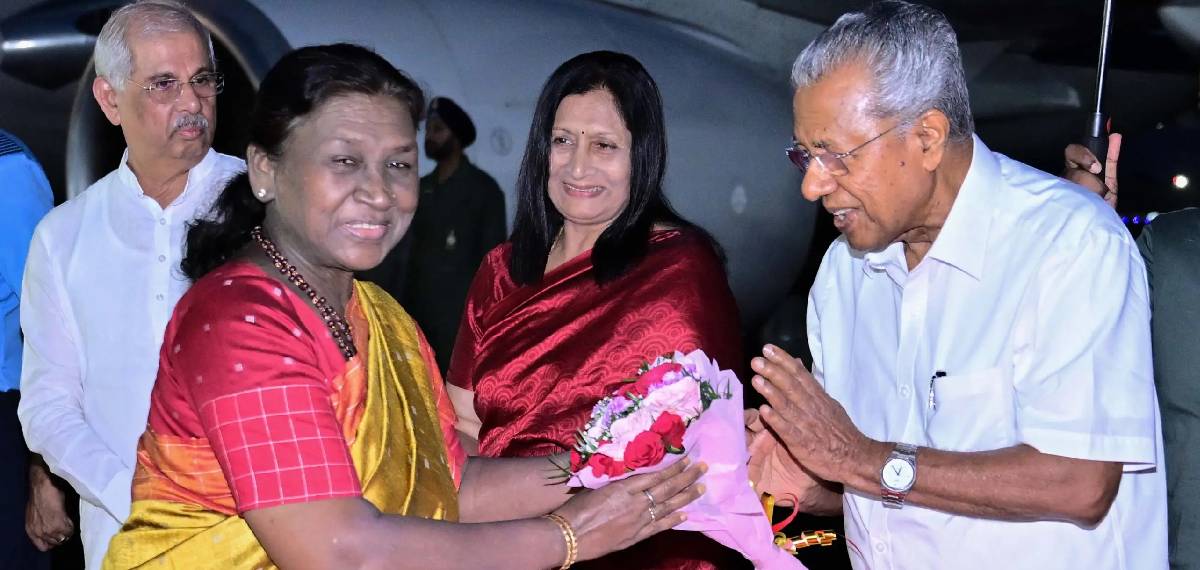 നാല് ദിവസത്തെ സന്ദർശനത്തിന് രാഷ്ട്രപതി കേരളത്തിലെത്തി; ശബരിമല ദർശനം നാളെ
