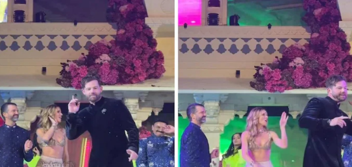 ഉദയ്പൂരിലെ വിവാഹച്ചടങ്ങില്‍ ബോളിവുഡ് ഗാനത്തിന് നൃത്തം ചെയ്ത് ഡോണള്‍ഡ് ട്രംപ് ജൂനിയറും കാമുകിയും; വീഡിയോ വൈറല്‍