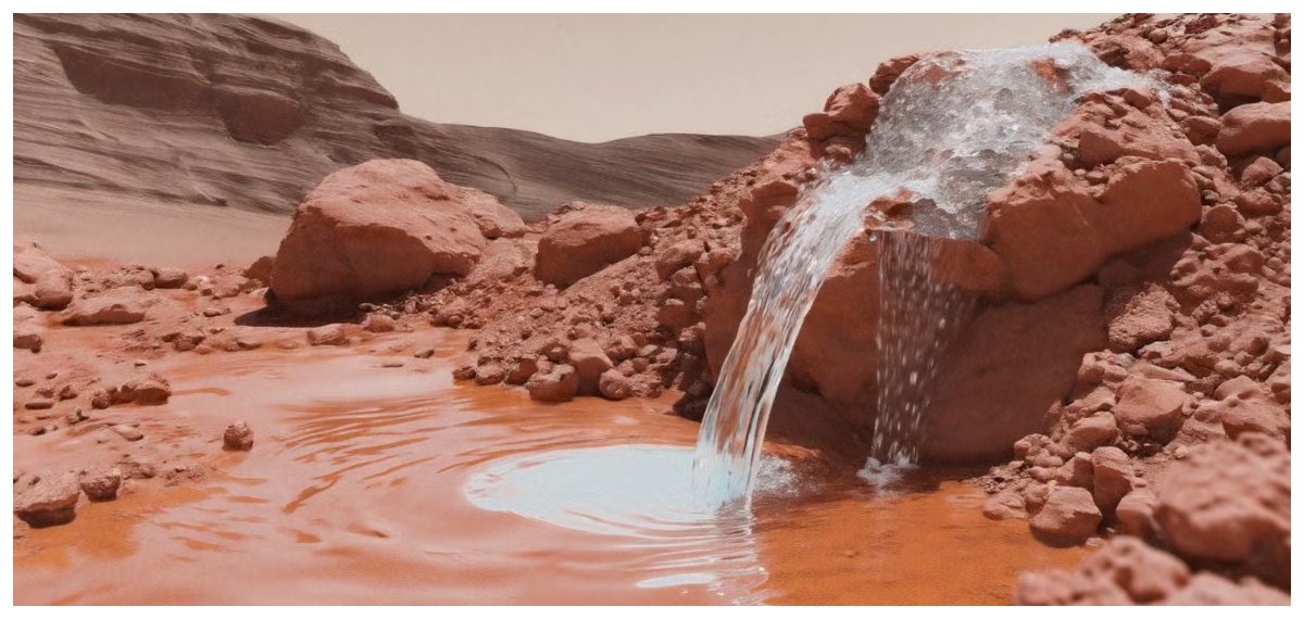 Mars water content (representative image)
