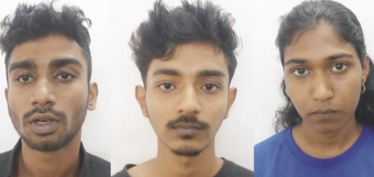 ഒ​ന്നേ​കാ​ൽ കി​ലോ​ ക​ഞ്ചാ​വു​മാ​യി യു​വ​തി​യു​ൾ​പ്പെ​ടെ മൂ​ന്ന് പേർ പിടിയിൽ