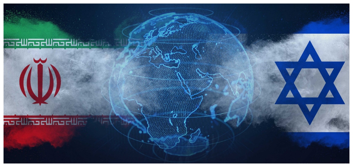 Israel Iran flags