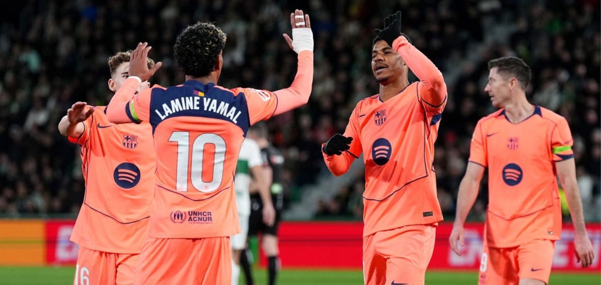 ഗോളടി തുടര്‍ന്ന് യമാലും റാഷ്‌ഫോര്‍ഡും; ലാ ലിഗയില്‍ ബാഴ്‌സലോണയ്ക്ക് തകര്‍പ്പന്‍ വിജയം