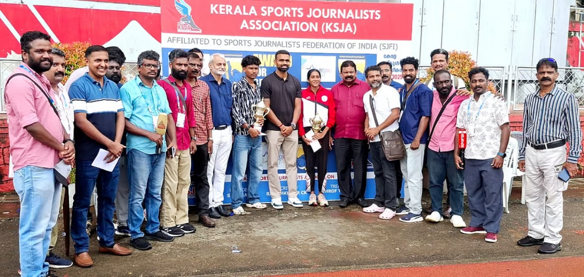 കേരള സ്പോർട്സ് ജേർണലിസ്റ്റ് അസോസിയേഷൻ അവാർഡ്; താരങ്ങളായി നിവേദ് കൃഷ്ണയും ആദിത്യ അജിയും