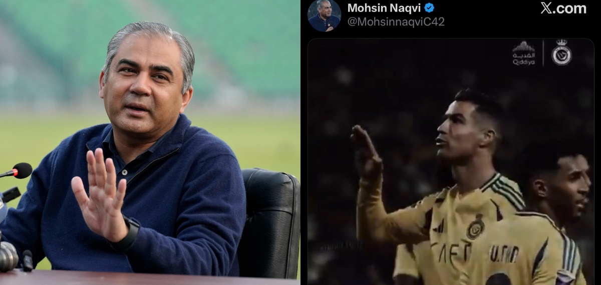 റൗഫിന്റെ വിവാദ ആംഗ്യത്തിന് PCB ചെയർമാന്റെ പിന്തുണ; എക്‌സിൽ റൊണാൾഡോയുടെ ജെറ്റ് സെലിബ്രേഷൻ പോസ്റ്റ് ചെയ്തു