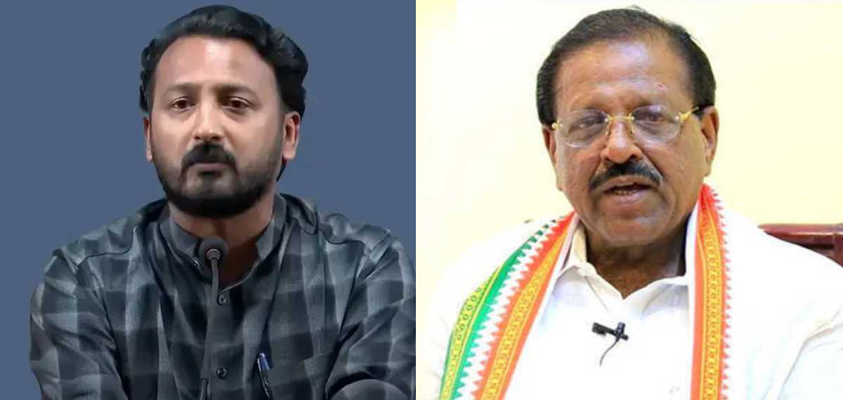 അവന്റെ സകല ചരിത്രവും എനിക്കറിയാം,എല്ലാംപരസ്യമായി വിളിച്ചുപറഞ്ഞാൽ അതവന്റെ അന്ത്യംകുറിക്കും:രാജ്മോഹൻ ഉണ്ണിത്താൻ