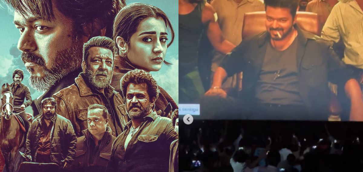 നടനൊക്കെ പിന്നെ, ആദ്യം ദളപതി ഫാൻ ബോയ്; റീ റിലീസ് ആഘോഷമാക്കി 'ലിയോയുടെ മകൻ'