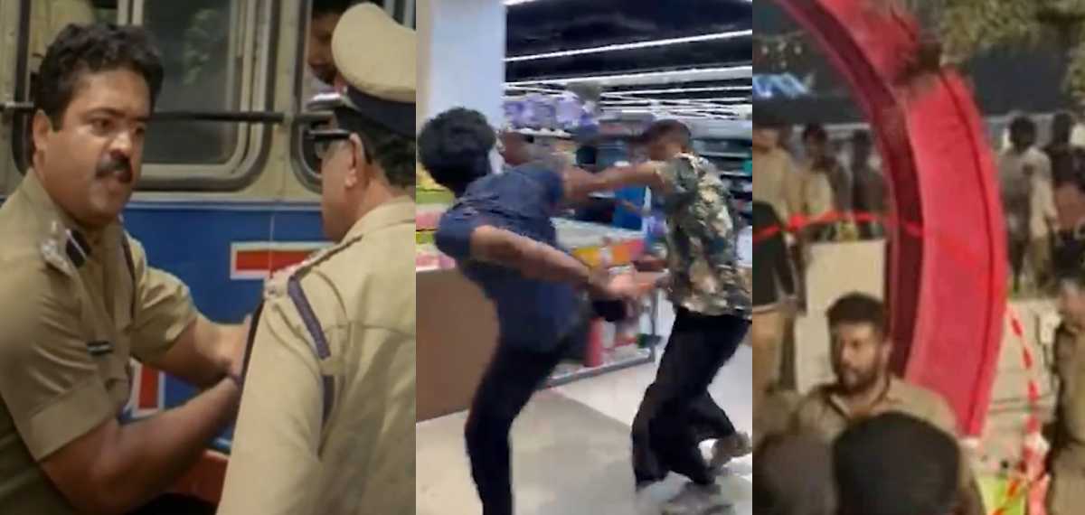 ന്യൂഇയർ സമയത്തെ സിപിഒയുടെ ദൃശ്യങ്ങൾ പങ്കുവെച്ച് ഇടത് ഗ്രൂപ്പുകൾ; കമ്മീഷണർ സിനിമയിലെ സീൻ റീൽസിട്ട് പൊലീസുകാർ