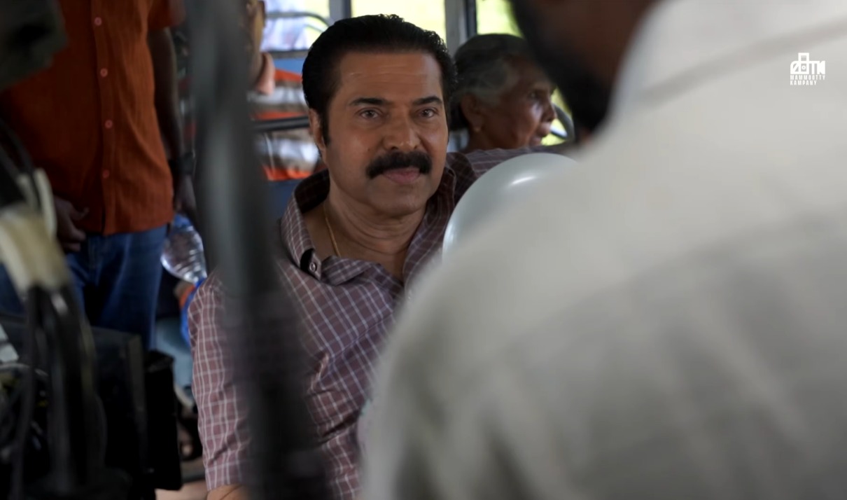 Mammootty in Kalamkaval BTS video